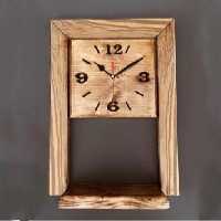 ساعت دیواری چوبی مدل کلاسیک