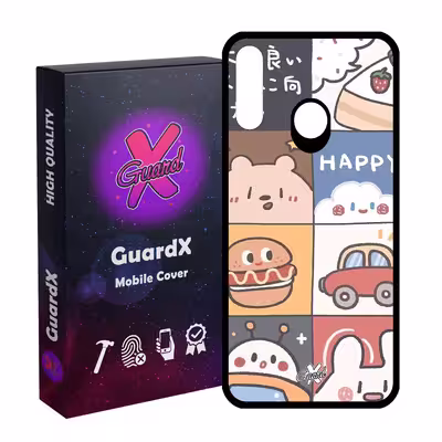 کاور گارد ایکس طرح دخترانه مدل Glass10513 مناسب برای گوشی موبایل سامسونگ Galaxy A20s