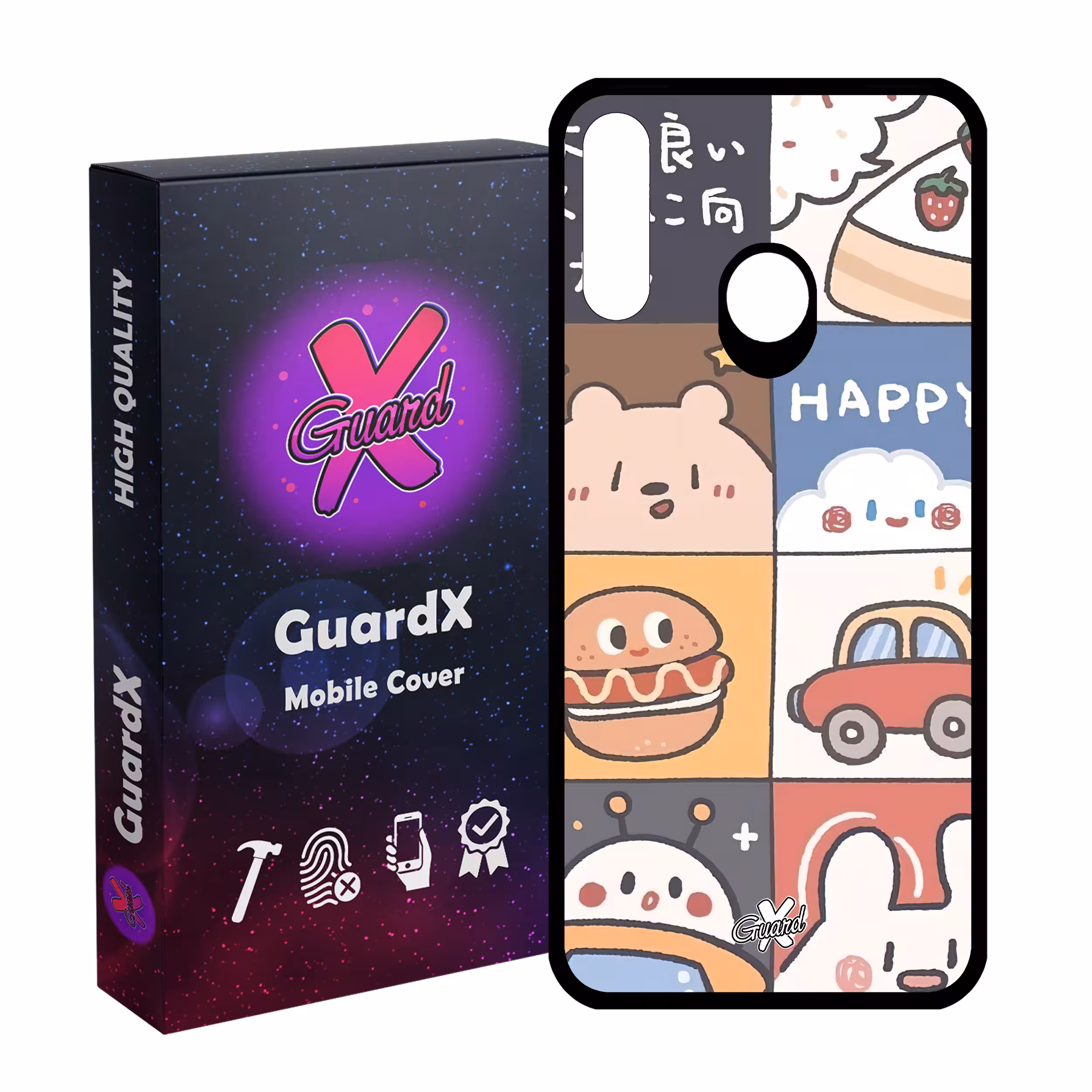 کاور گارد ایکس طرح دخترانه مدل Glass10513 مناسب برای گوشی موبایل سامسونگ Galaxy A20s
