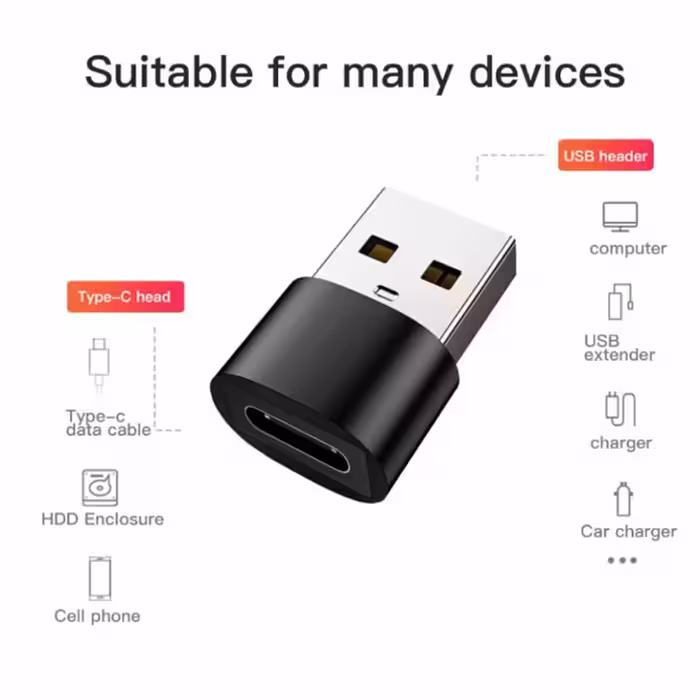 مبدل USB  به USB-C مدل HS
