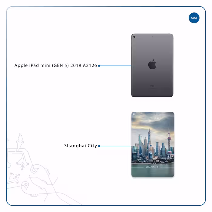 برچسب پوششی ماهوت مدل Shanghai City مناسب برای تبلت اپل iPad mini (GEN 5) 2019 A2126