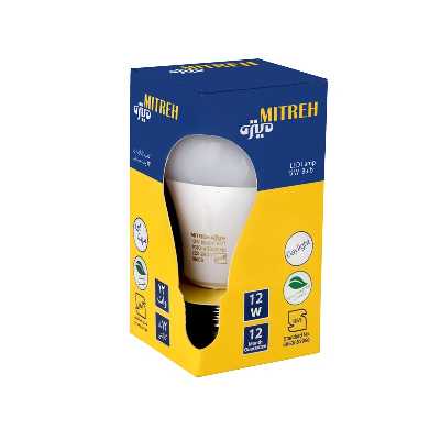 لامپ ال ای دی 12 وات میتره مدل bulb12 پایه E27