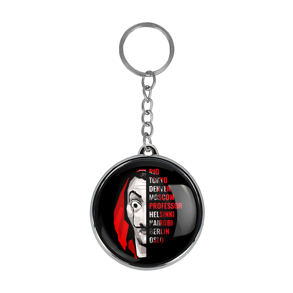 جاکلیدی خندالو طرح Money Heist مدل دوطرفه کد 32373233