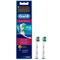 سری یدک مسواک برقی اورال-بی مدل Brush Hesds Floss Action بسته 2 عددی