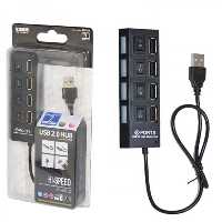 هاب 4 پورت آداپتور خور کليد دار USB 20