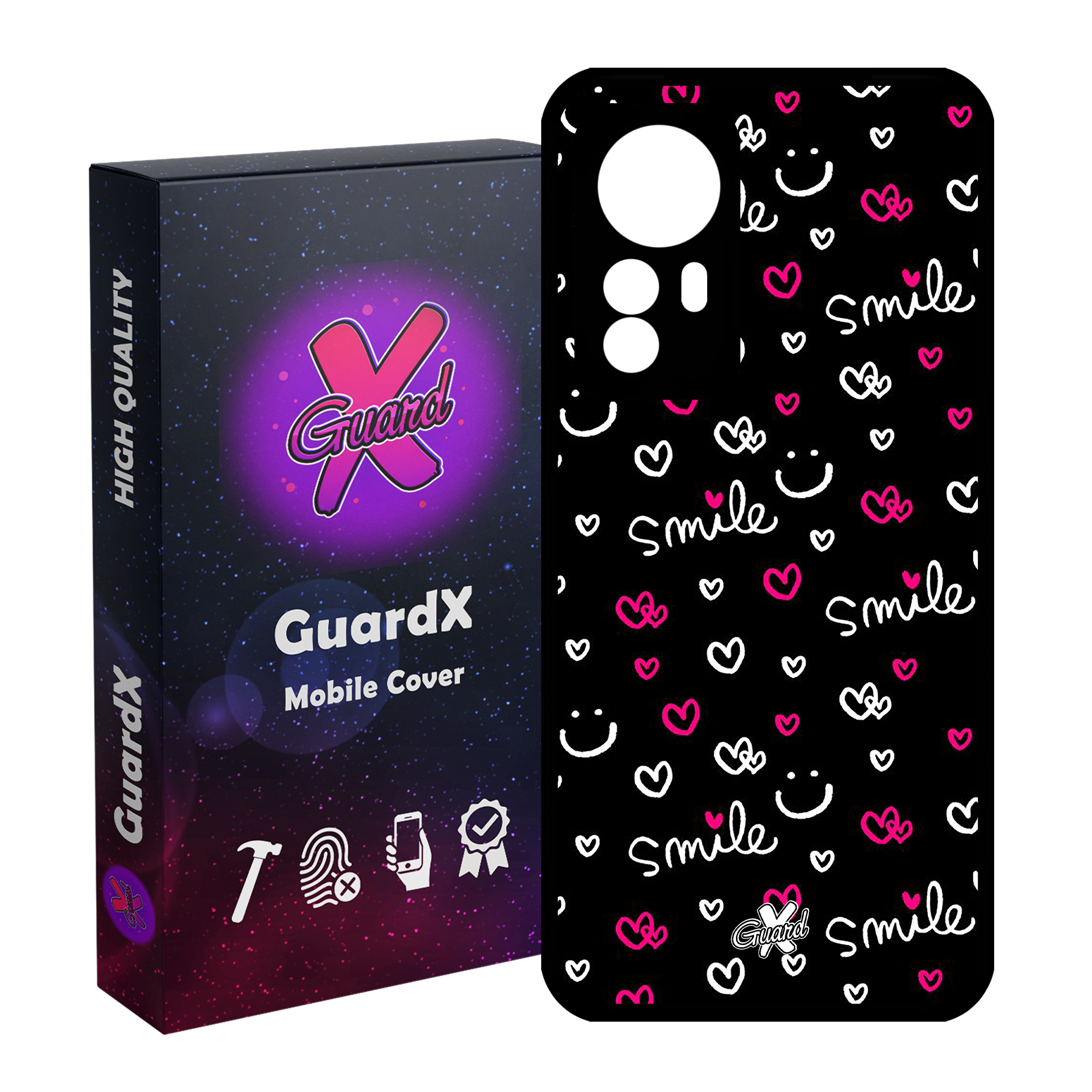 کاور گارد ایکس طرح Smile مدل Glass10136 مناسب برای گوشی موبایل شیائومی Mi 12 Pro/Mi 12S Pro