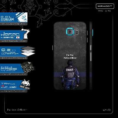 برچسب پوششی ماهوت مدل Police Officer-FullSkin مناسب برای گوشی موبایل سامسونگ Galaxy S6