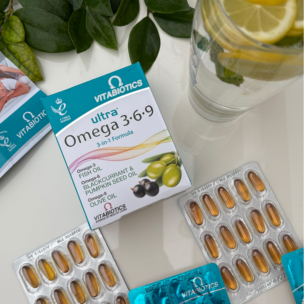 مکمل امگا 3 6 9 Vitabiotics | تقویت قلب، مغز و سلامت پوست