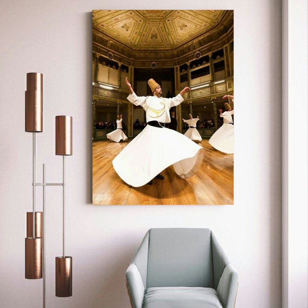 تابلو بوم طرح رقص سماع مدل TB39