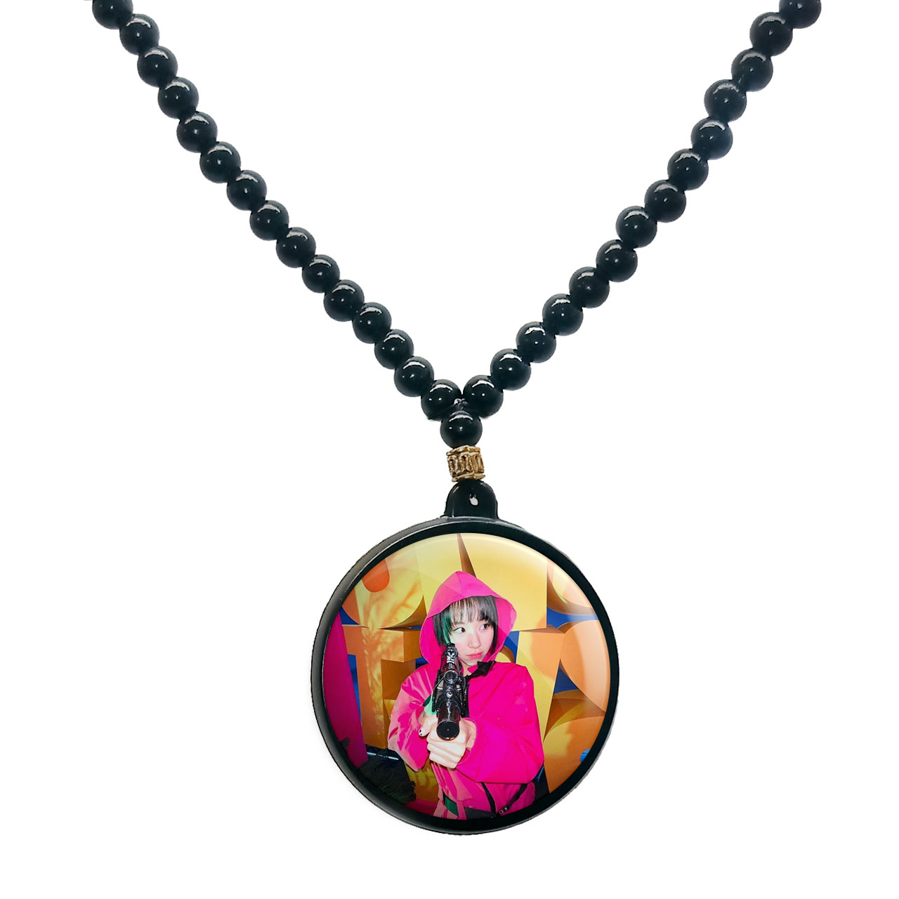 گردنبند پرمانه طرح تو ایس کد pmd.19616 مدل دو طرفه