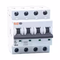 کلید مینیاتوری 4 پل 6 آمپر RB-M-4P-C06-6KA رعد