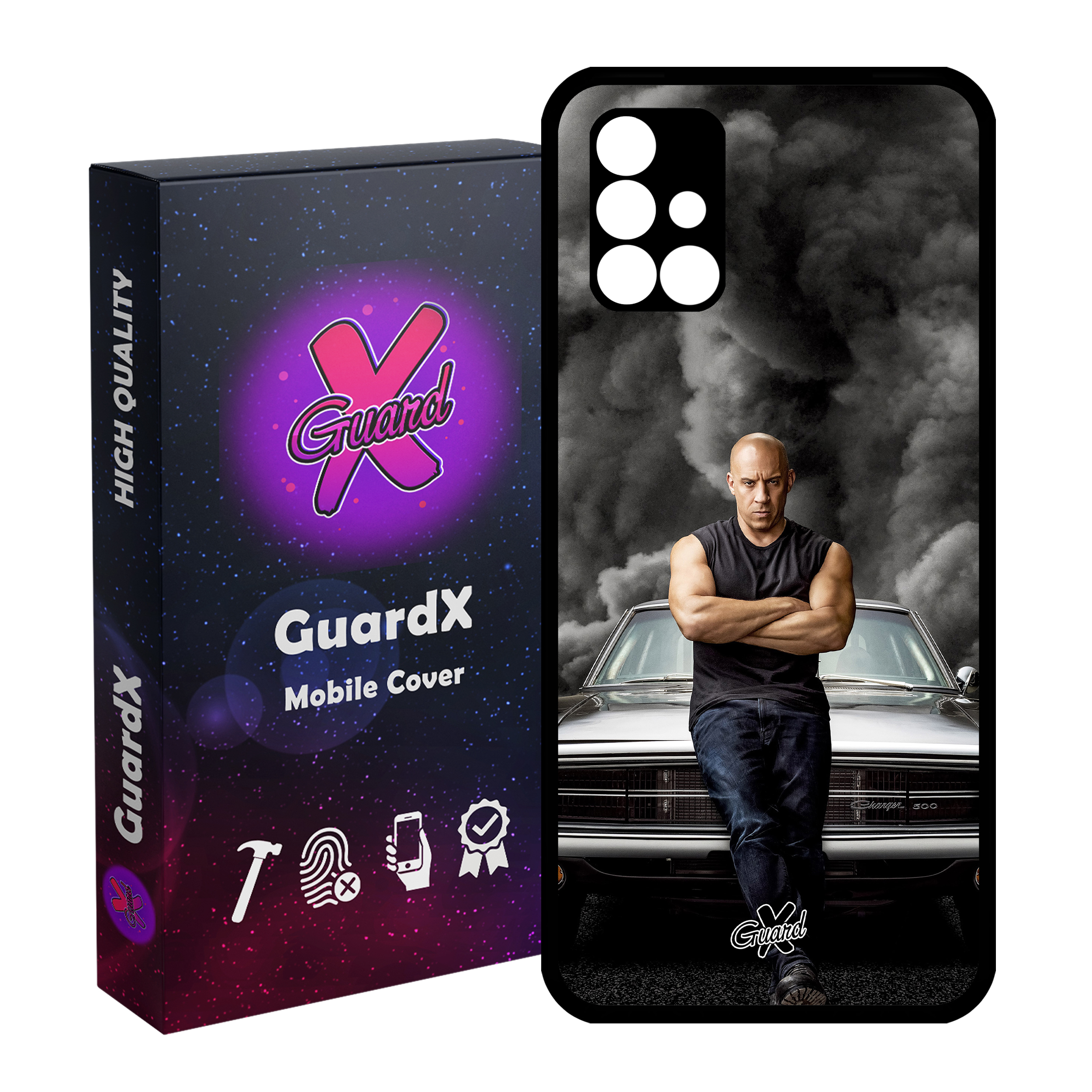 کاور گارد ایکس طرح Vin Diesel مدل Glass10183 مناسب برای گوشی موبایل سامسونگ Galaxy A51 5G