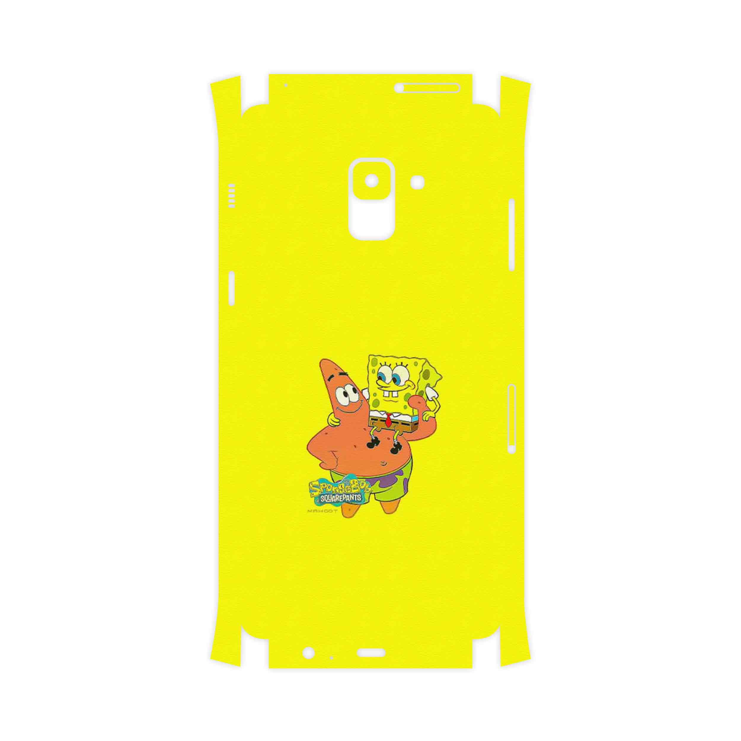 برچسب پوششی ماهوت مدل SpongeBob SquarePants-FullSkin مناسب برای گوشی موبایل سامسونگ Galaxy A8 Plus 2018