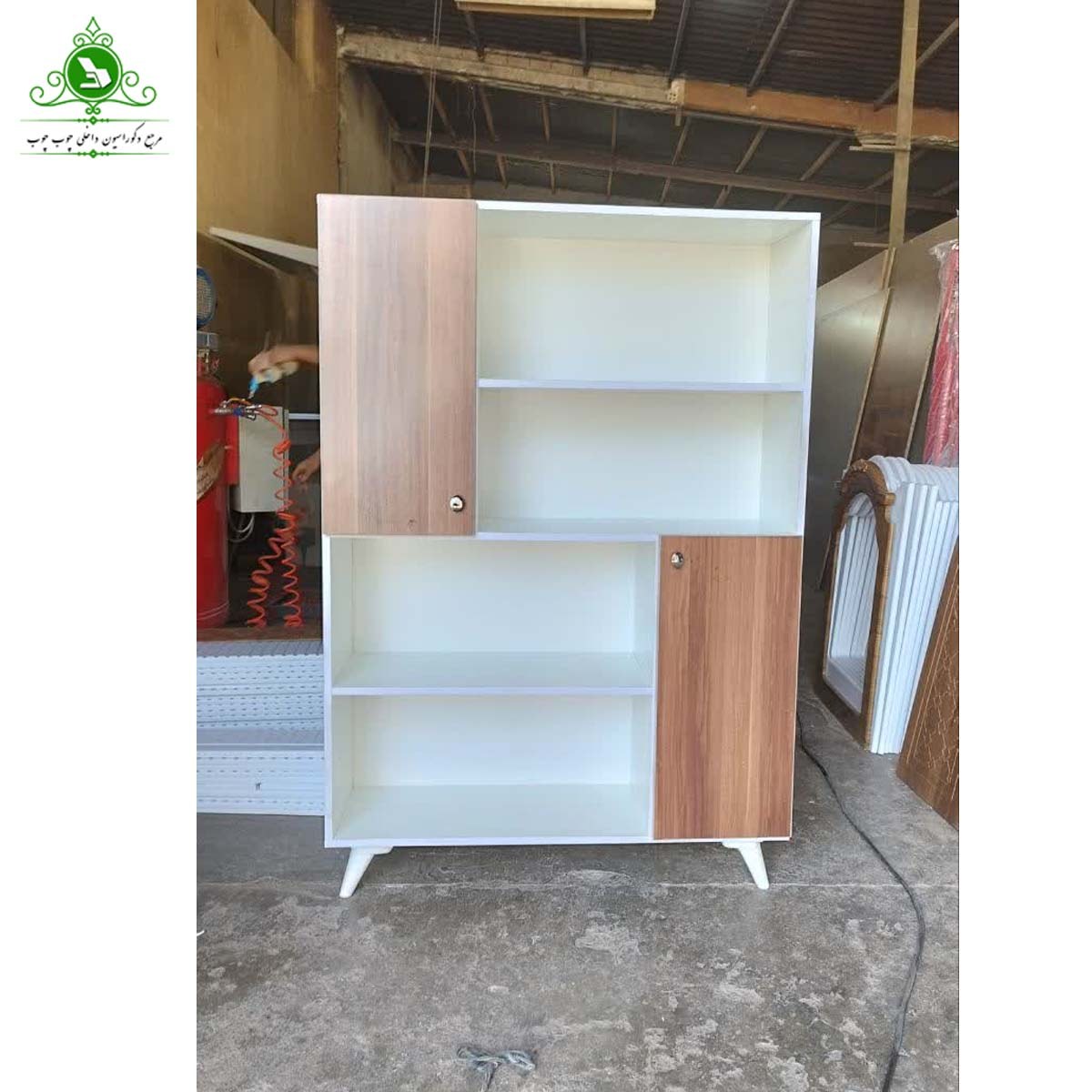 کتابخانه زونکن خور پایه دار دو درب (پرداخت کرایه پس از تحویل)