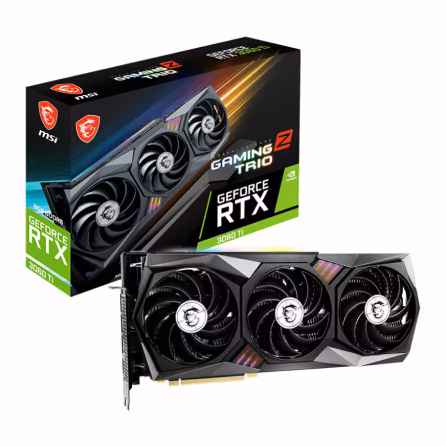 کارت گرافیک ام اس آی GeForce RTX 3060 Ti GAMING Z TRIO 8G LHR
