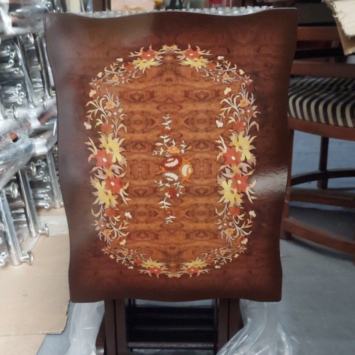 میز عسلی تاشو چمدانی کمجا طرح گل 4 عددی  ( ارسال به صورت پس کرایه میباشد)