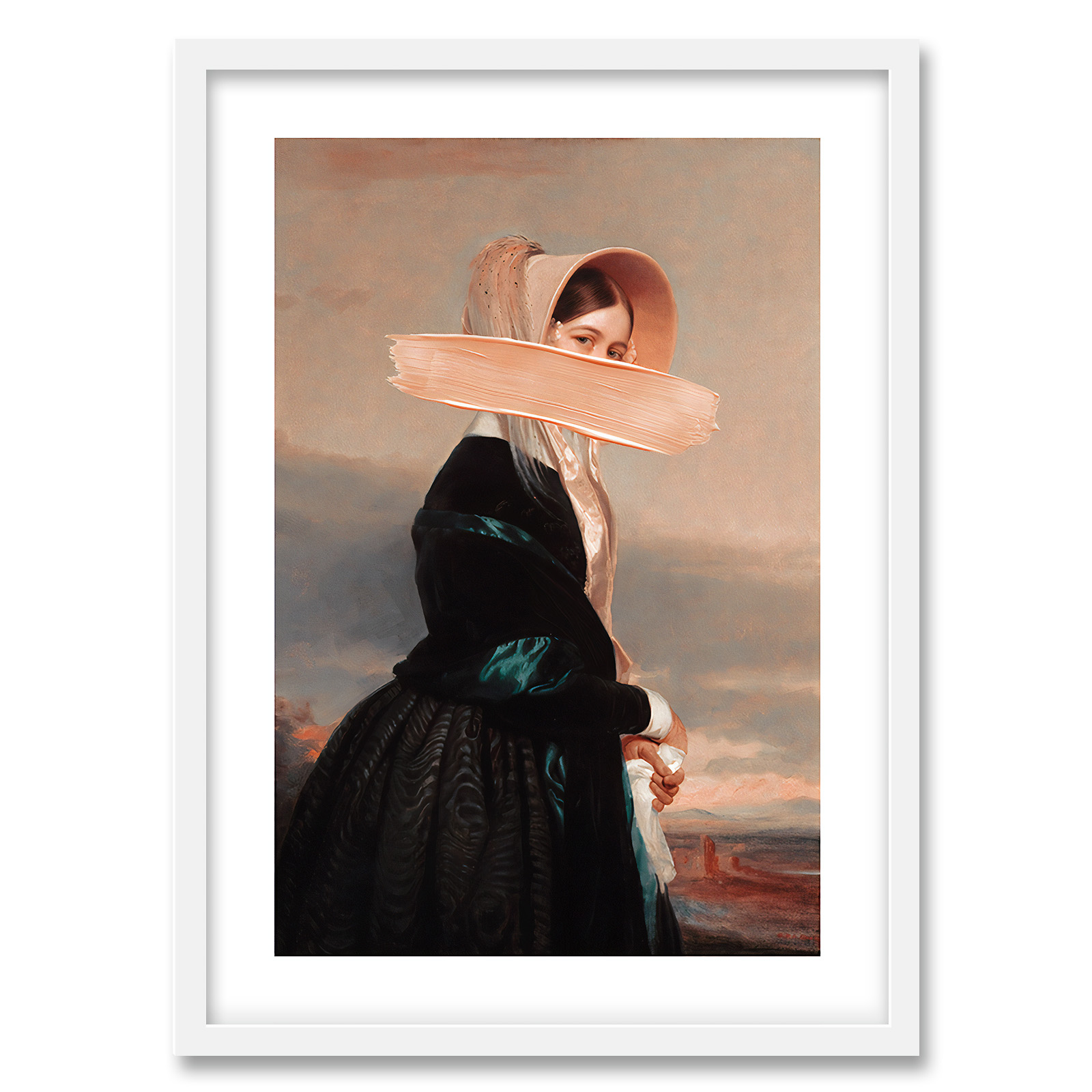 تابلو فورنیمو مدل دکوراتیو پرتره گرافیکال و مدرن تلفیقی کد 05289W