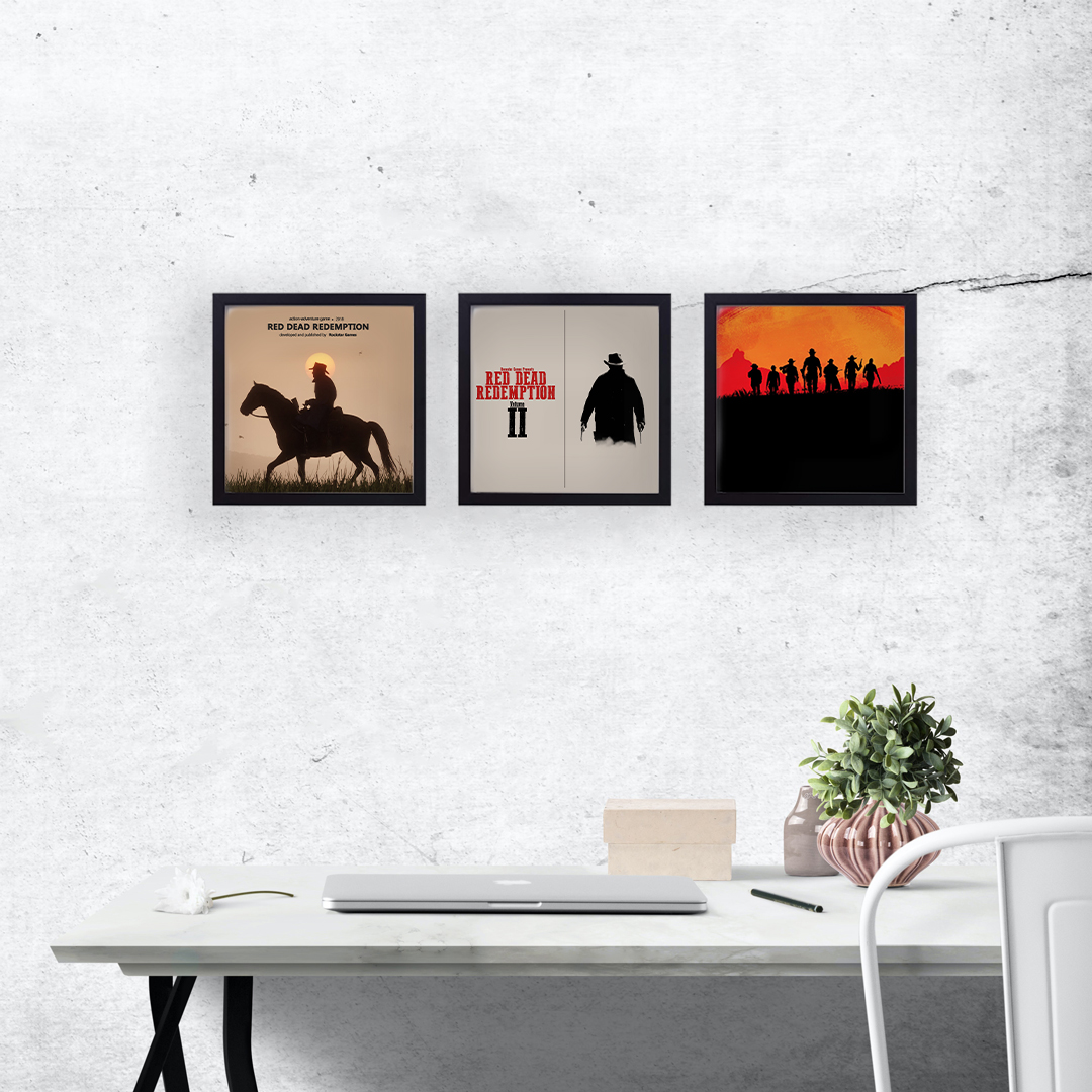 تابلو مدل بازی RED DEAD REDEMPTION 2 مجموعه سه عددی