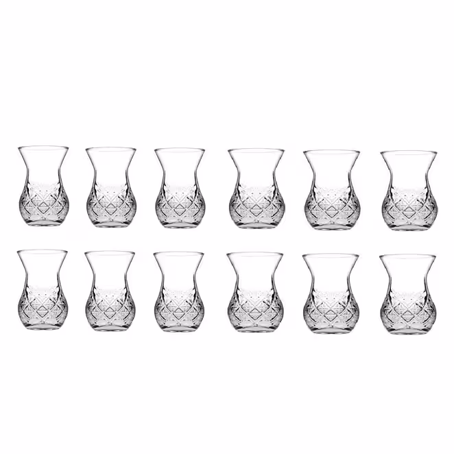 استکان پاشاباغچه مدل تایملس کد 42881 بسته 12 عددی