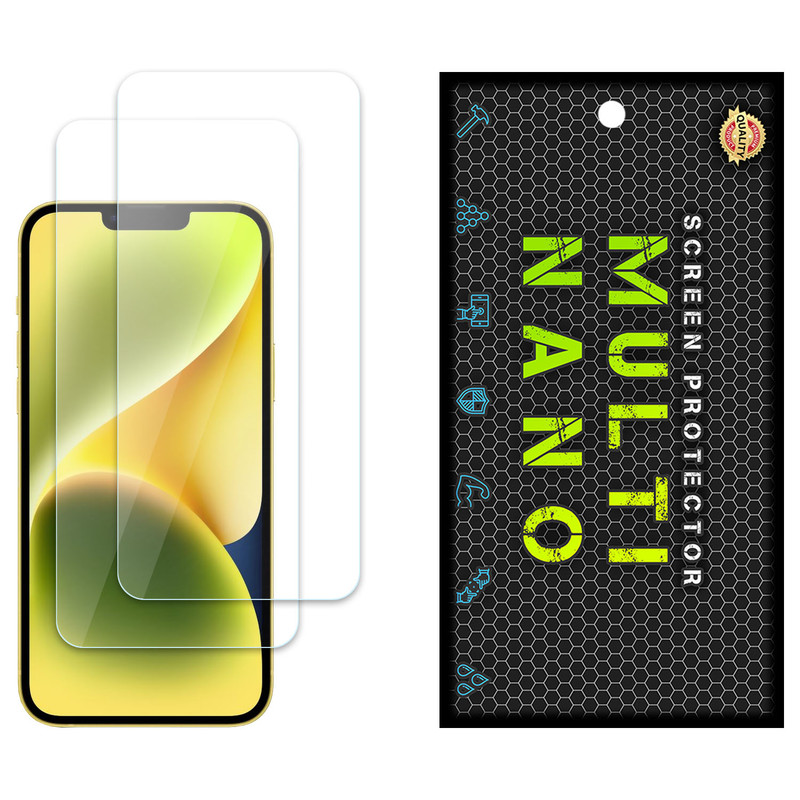 محافظ صفحه نمایش مولتی نانو مدل X-S2N مناسب برای گوشی موبایل اپل iPhone 14 بسته دو عددی | کالا برتری