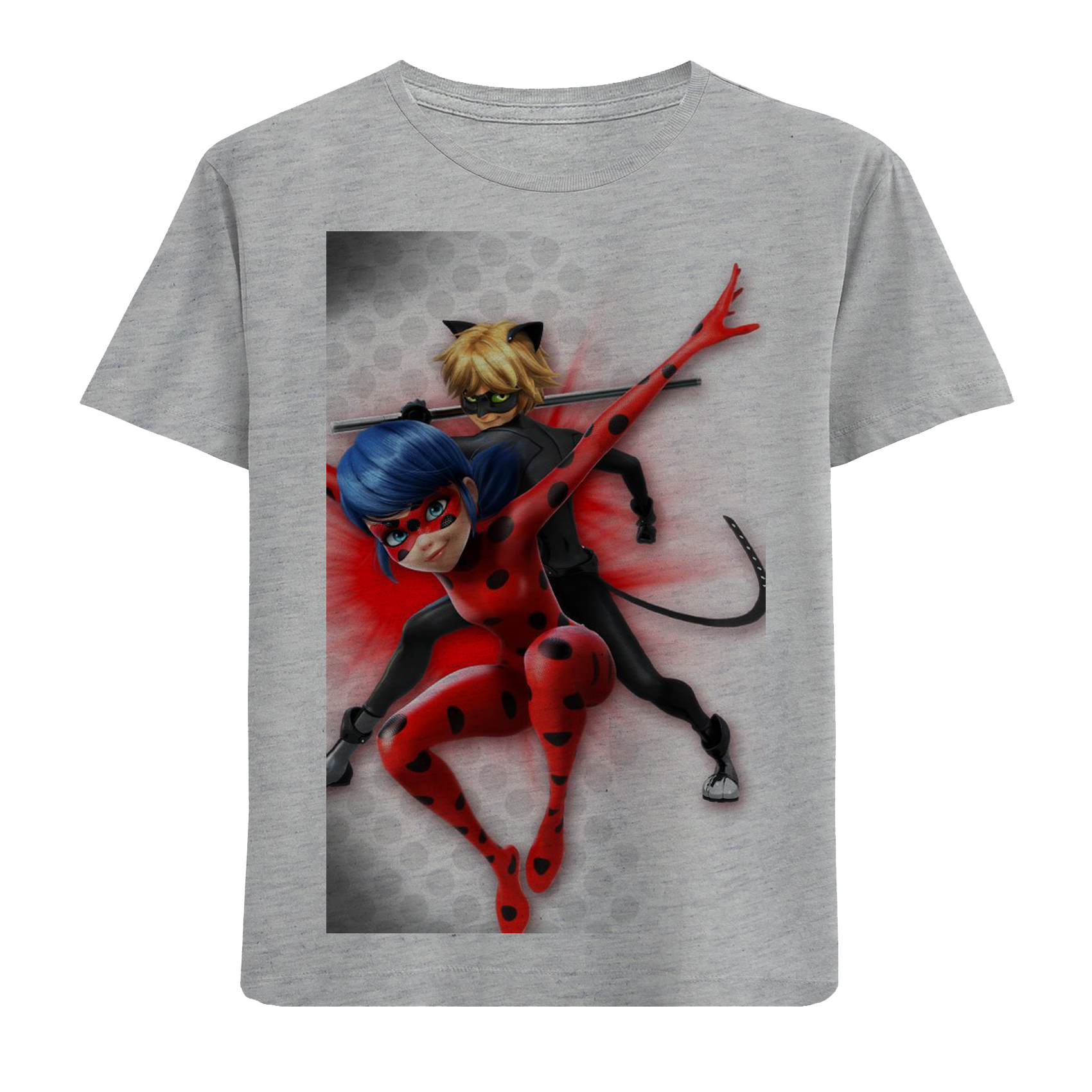 تی شرت آستین کوتاه بچگانه مدل دخترکفشدوزکی F675