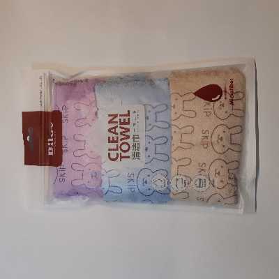 دستمال نظافت میکروفایبر مدل بیلاوه طرح خرگوش بسته 3 عددی 