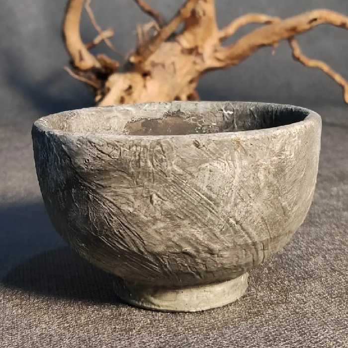 کاسه پتینه کاری شده سفالی