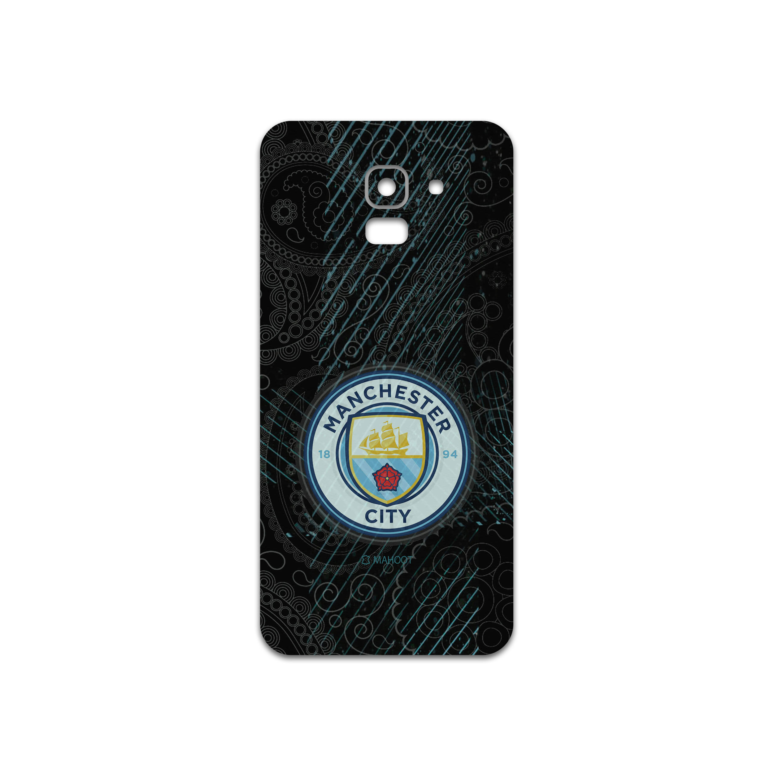 برچسب پوششی ماهوت مدل Manchester-City مناسب برای گوشی موبایل سامسونگ Galaxy J6