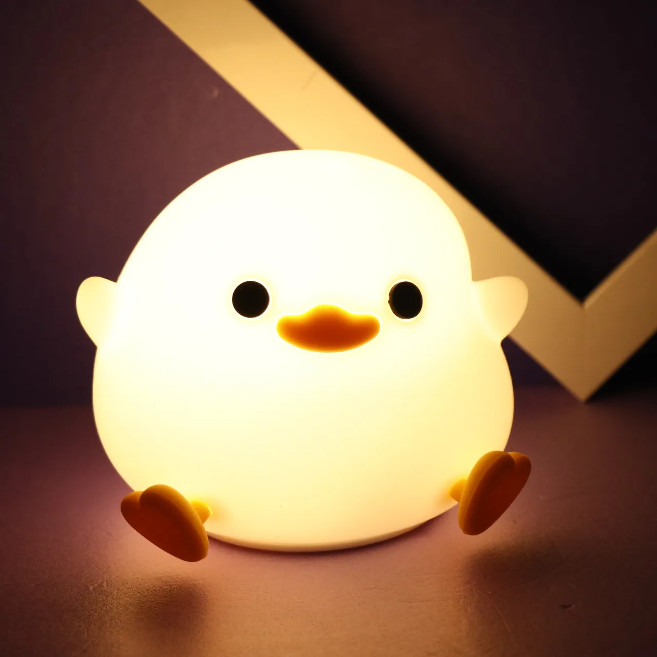 چراغ خواب سیلیکونی جوجه چند رنگ 38346