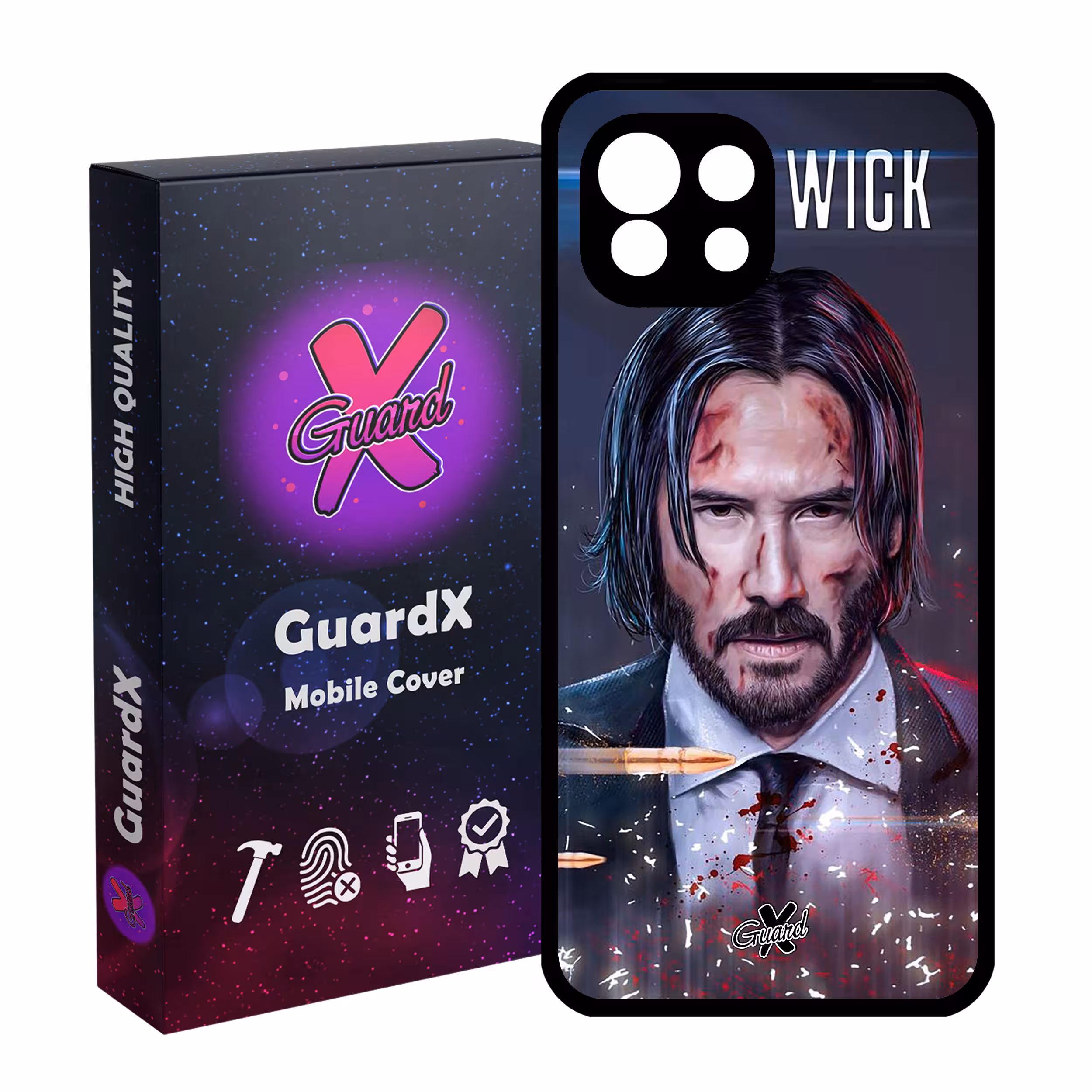 کاور گارد ایکس طرح John Wick مدل Glass10145 مناسب برای گوشی موبایل شیائومی Mi 11 Lite