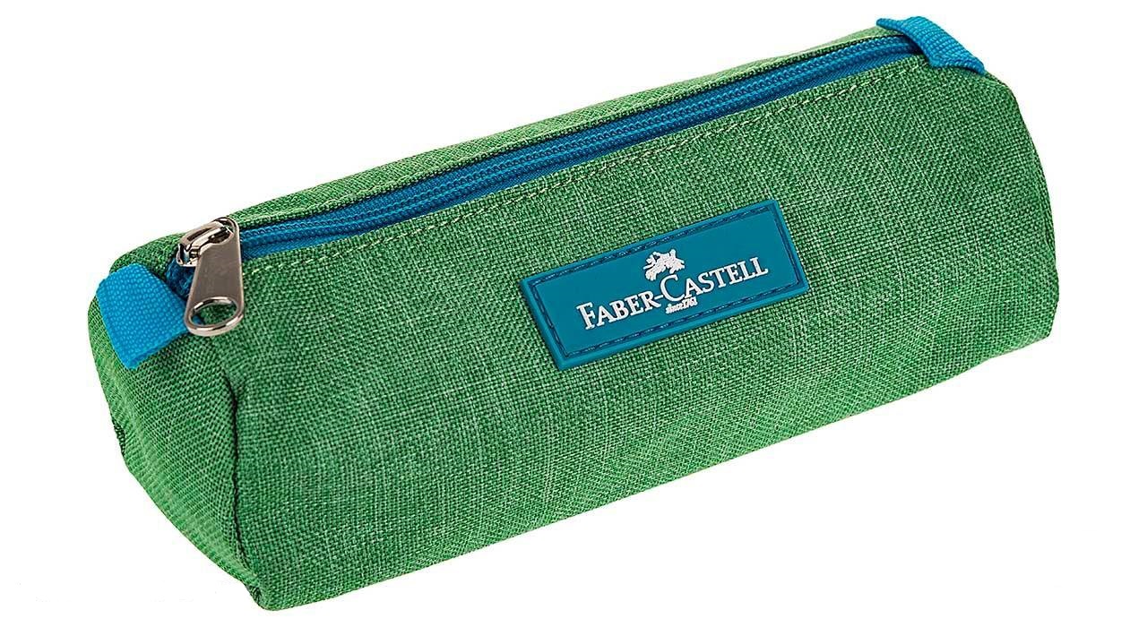 جامدادی فابرکاستل پارچه ای تک زیپ سبز