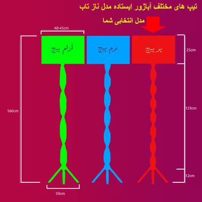 آباژور ایستاده مدل نازتاب - NLP19S