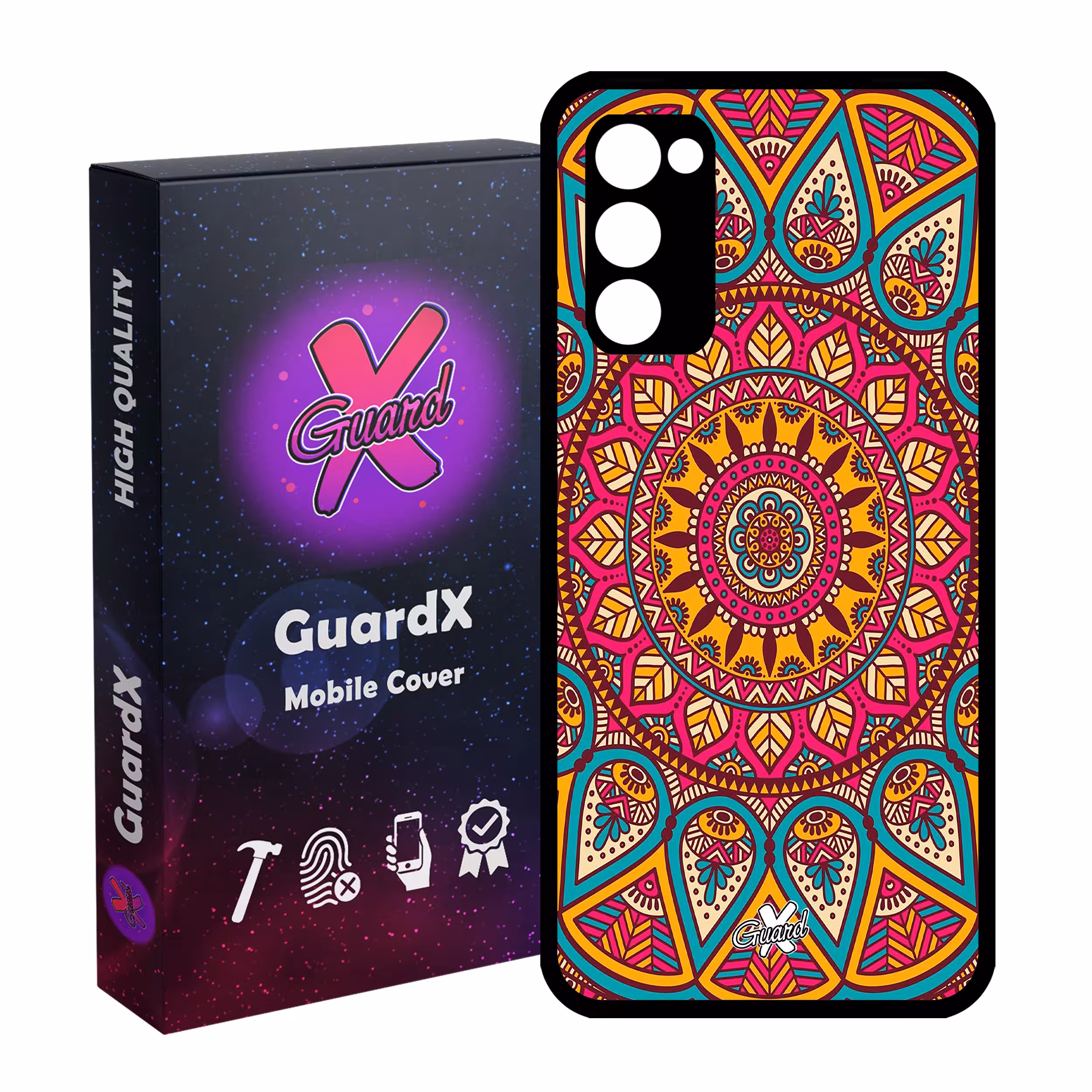 کاور گارد ایکس طرح Mandala مدل Glass10131 مناسب برای گوشی موبایل سامسونگ Galaxy S20 FE