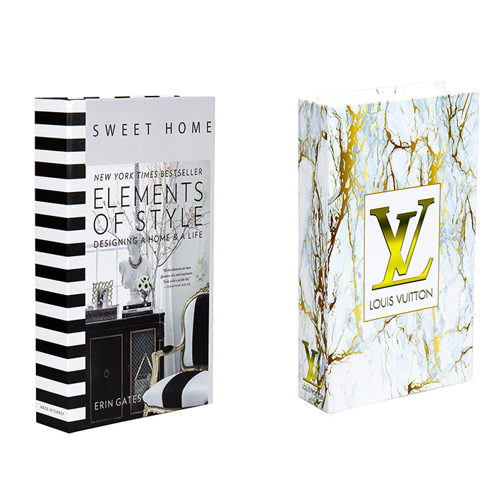 جعبه دکوری مدل کتاب دکوراتیو کد ELMNT LV 200 مجموعه دو عددی 