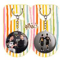 جاکلیدی خندالو مدل کریستیانو رونالدو و لیونل مسی کد 1400514001 مجموعه 2 عددی