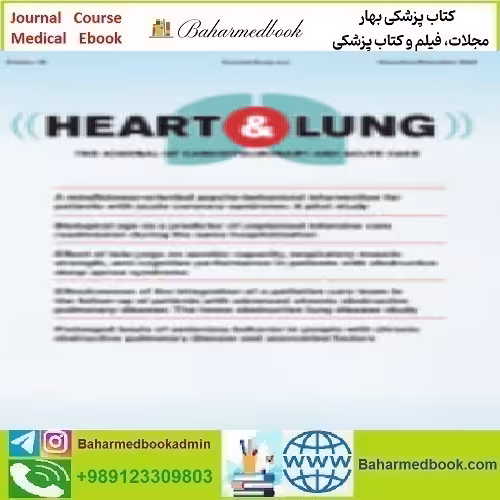 Heart &amp; Lung The Journal of Cardiopulmonary and Acute Care Vo
