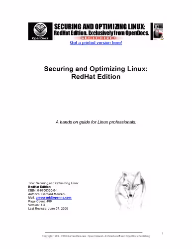 خرید و دانلود نسخه کامل کتاب Securing and Optimizing Linux: A Hands on Guide for Linux Professionals, Redhat Edition