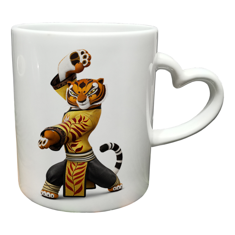 ماگ مدل دسته قلبی طرح پاندا کنگ فو کار کد 91