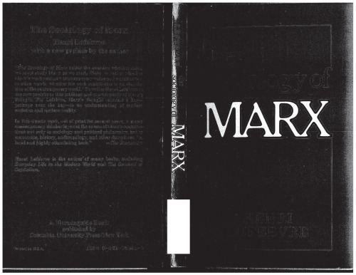 خرید و دانلود نسخه کامل کتاب The Sociology of Marx - PDF