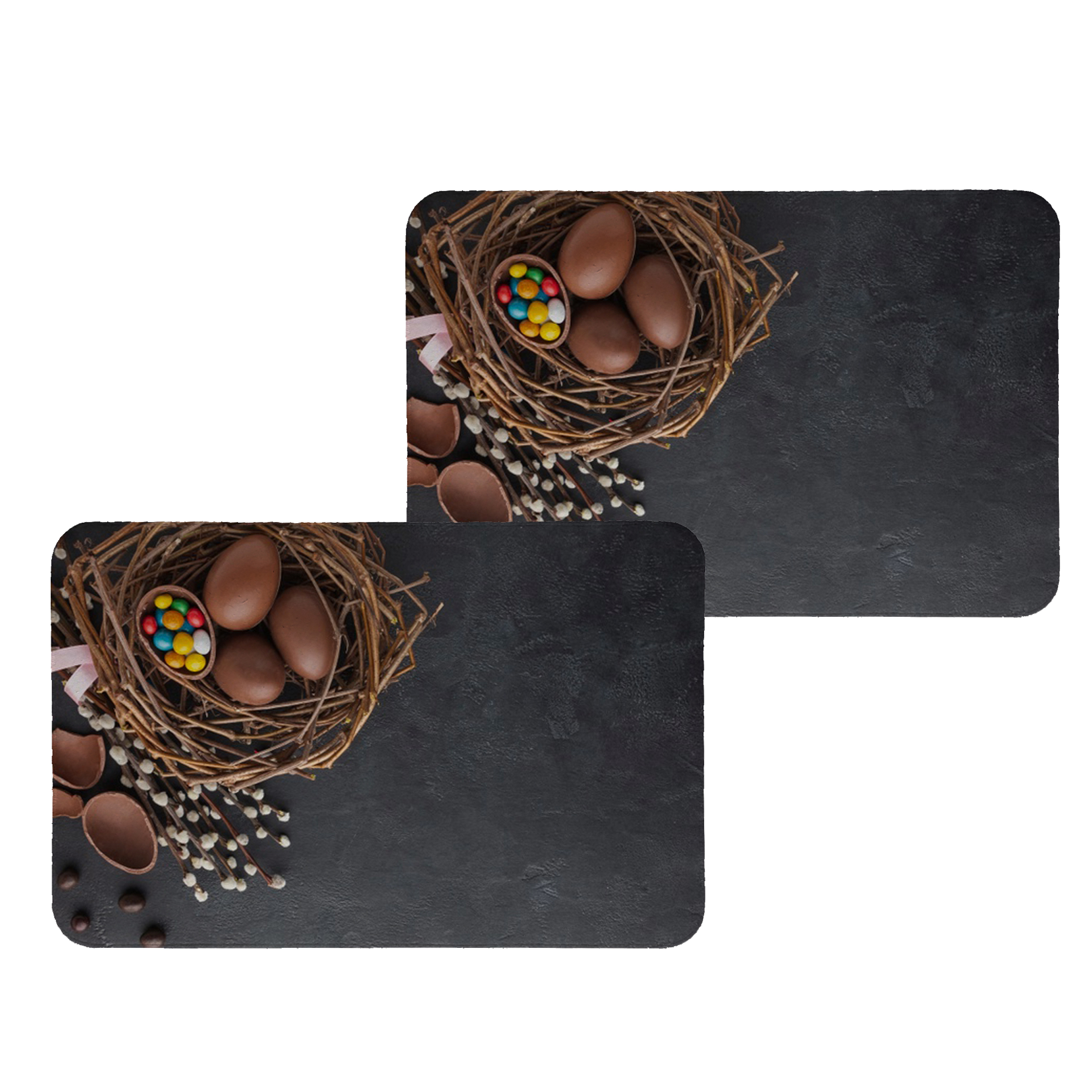 زیربشقابی طرح شکلات کد 8131 مجموعه 2عددی 