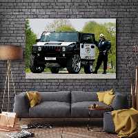 تابلو شاسی طرح ماشین مدل جیپ هامر کد 459