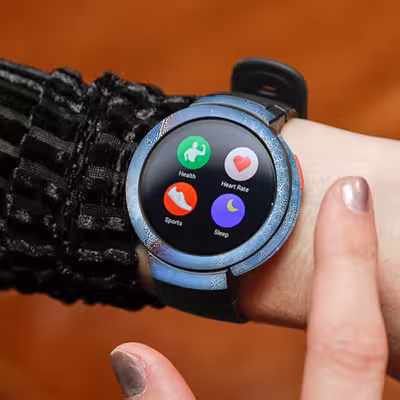 برچسب ماهوت طرح Blue Ocean Marble مناسب برای ساعت هوشمند شیایومی Amazfit Verge