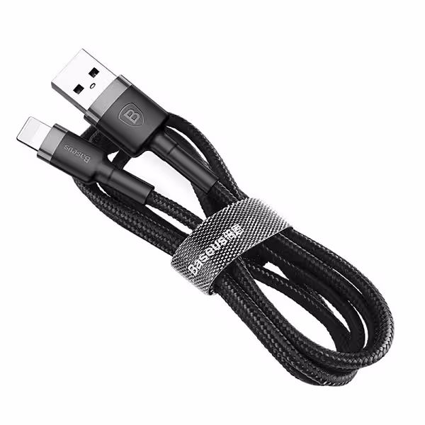 کابل تبدیل USB به لایتنینگ باسئوس مدل kevlar طول 0.5 متر