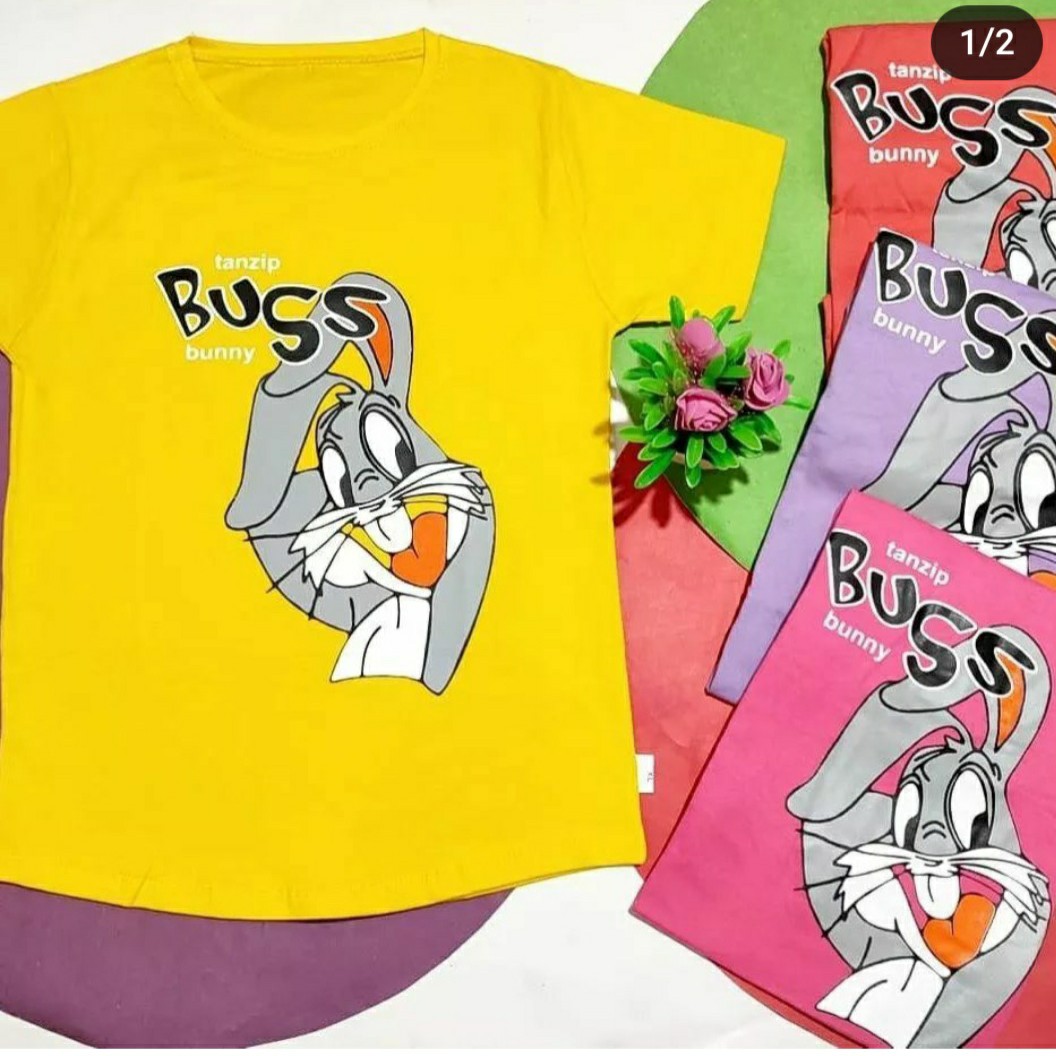 تیشرت تک اسپورت، جنس نخ و پنبه، طرح خرگوش. دخترانه و پسرانه، خیلی با کیفیت