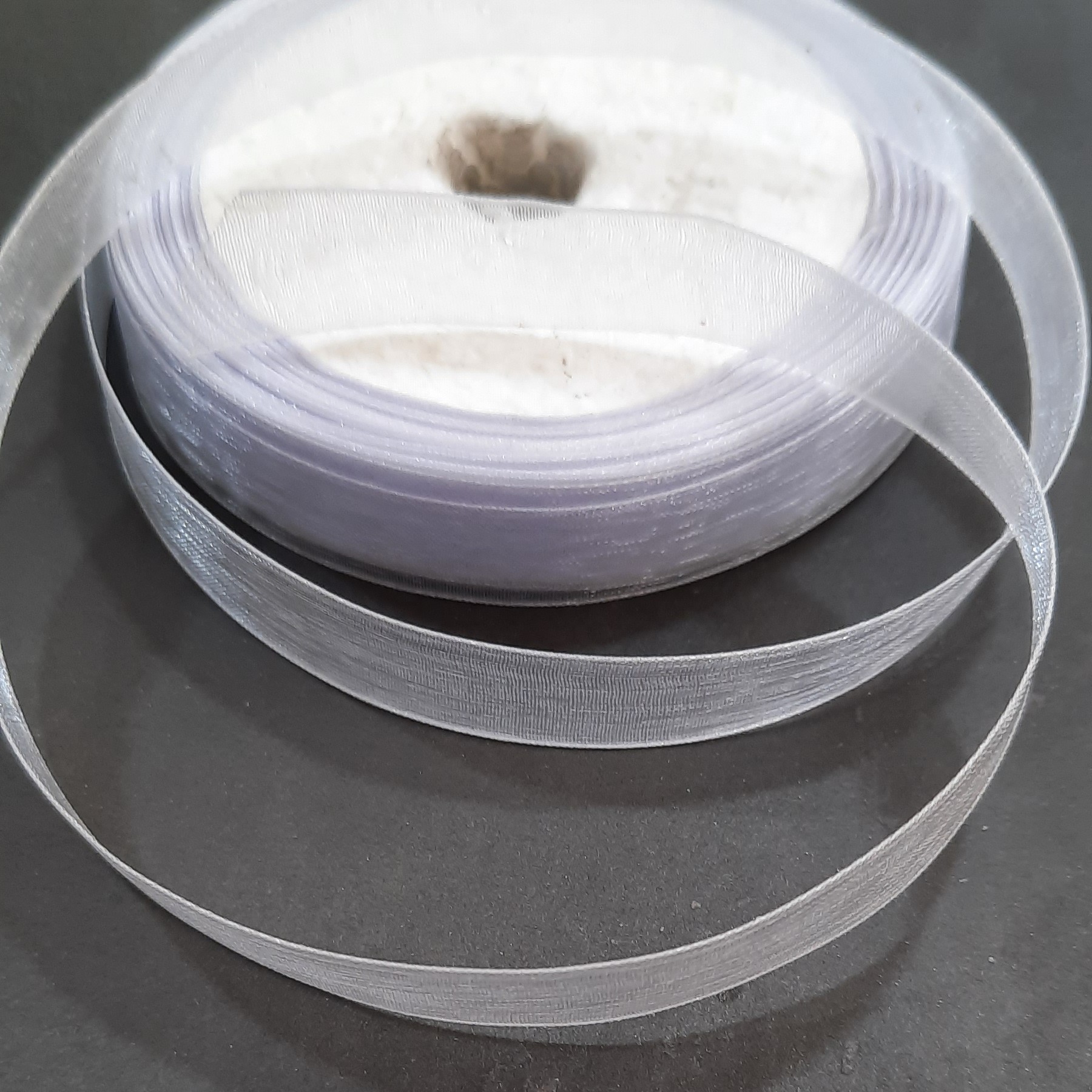 روبان حریر سفید یک سانت و 3میلی