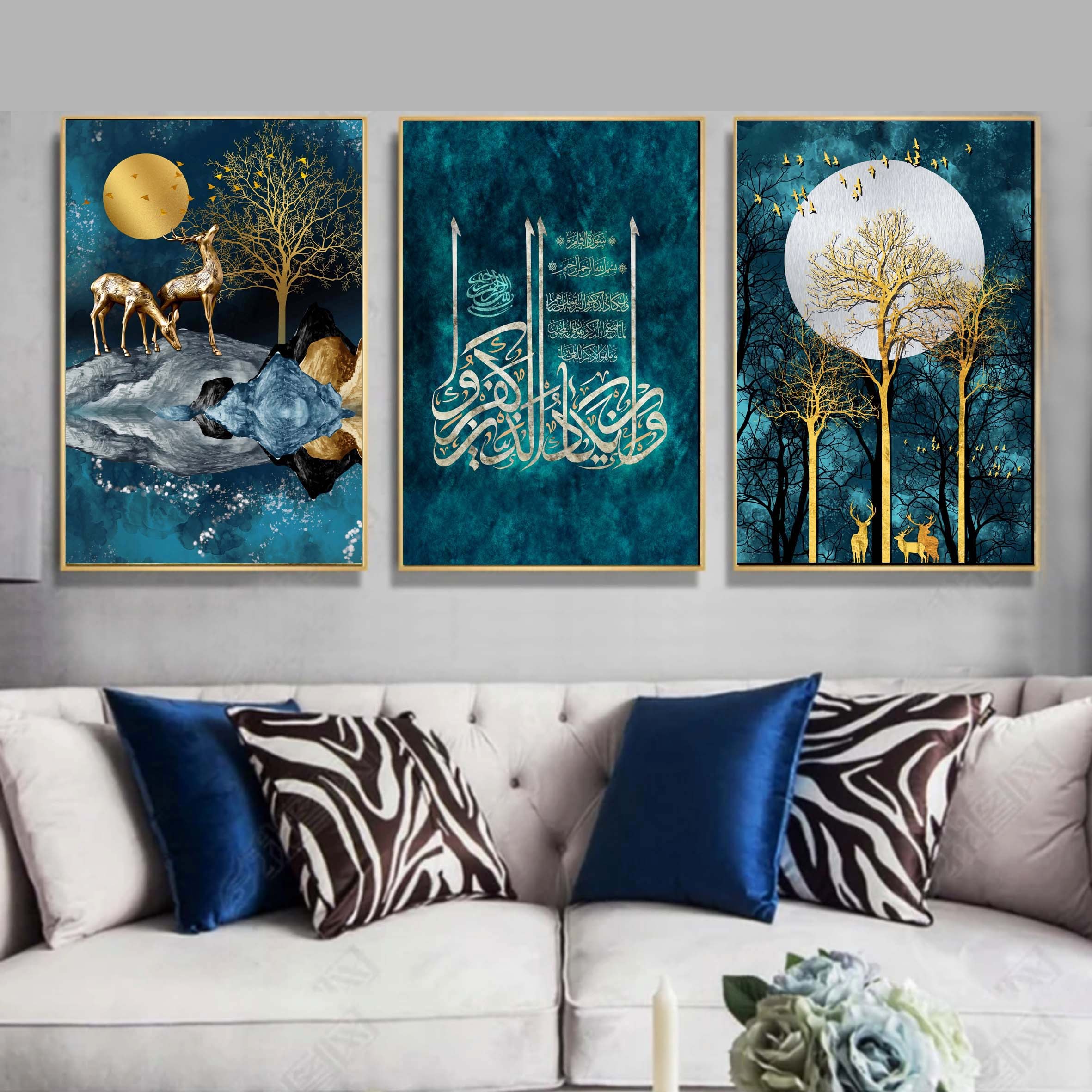 تابلو دکوراتیو ابی وان یکاد و اهو ... سایز 20.30(پس کرایه)