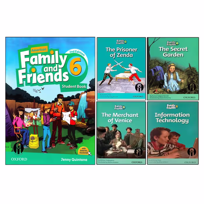کتاب Family And Friends 6 اثر جمعی از نویسندگان انتشارات الوندپویان پنج جلدی