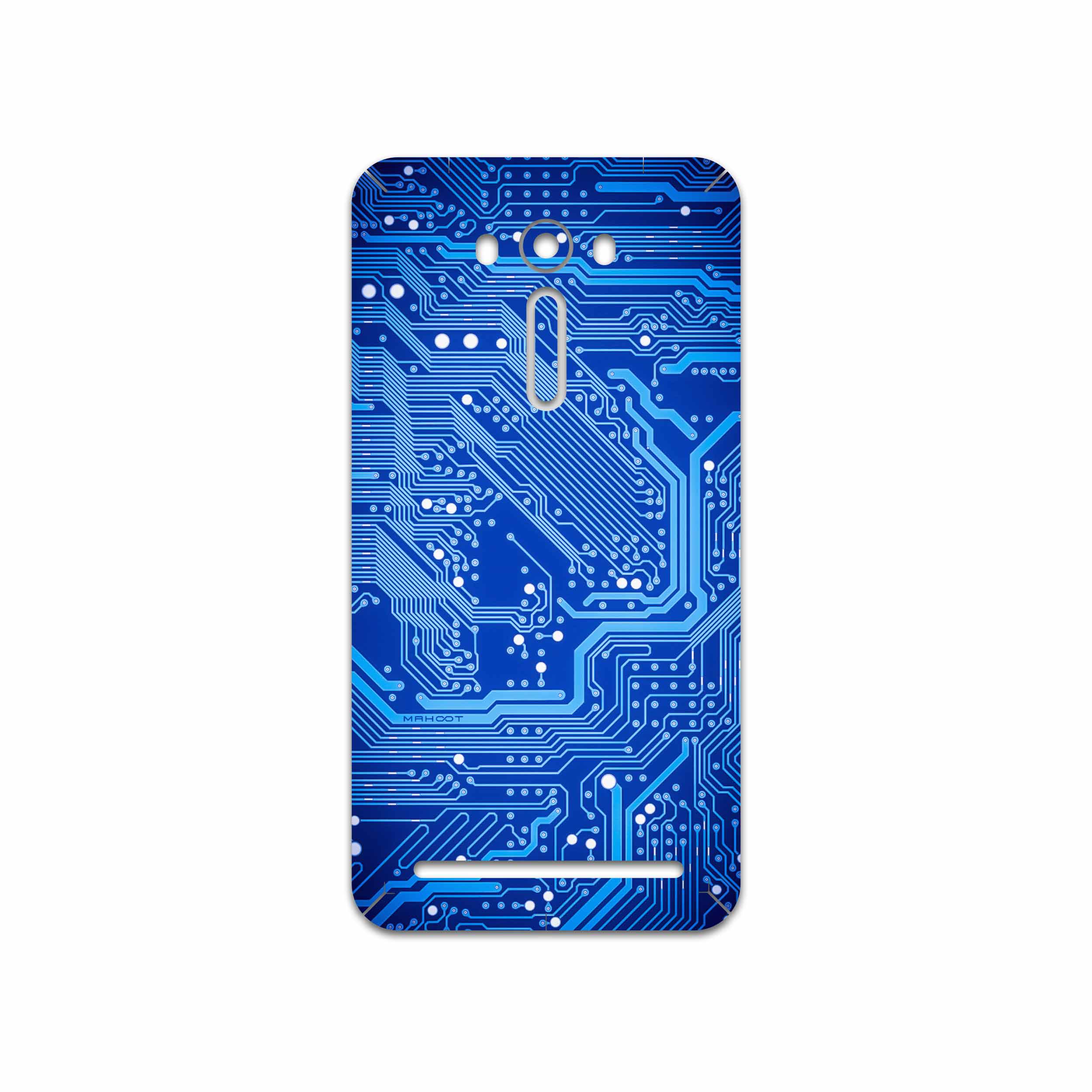 برچسب پوششی ماهوت مدل Blue Printed Circuit Board مناسب برای گوشی موبایل ایسوس Zenfone 2 Laser