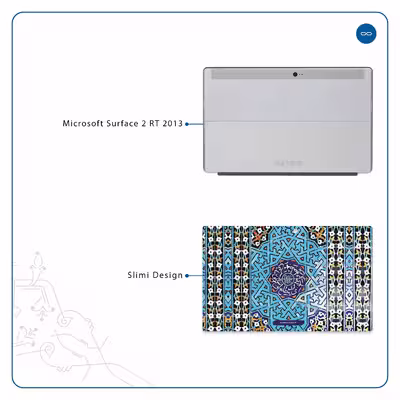 برچسب پوششی ماهوت مدل Iran-Tile7 مناسب برای تبلت مایکروسافت Surface 2 RT 2013