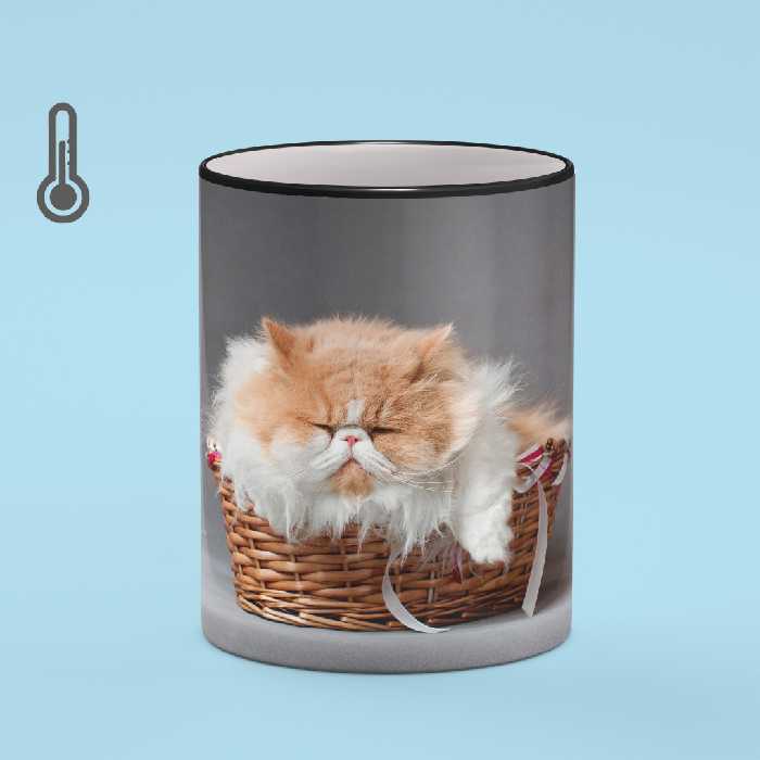 ماگ حرارتی بیگ ماگ مدل گربه کد 2430